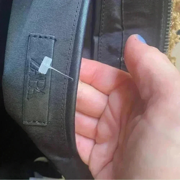 Zara Frayed Fabric Shopper Beige Women Zara - Picture 6 of 7